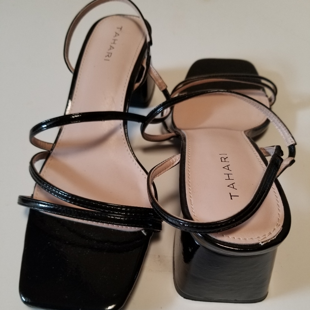 Brand new Tahari *Kaytie* patent dressy Sandals.  New with no Box.
